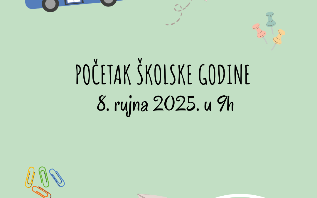 POČETAK ŠKOLSKE GODINE
